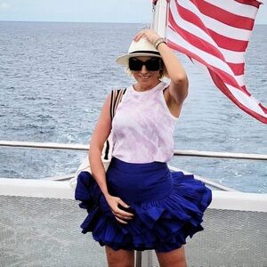 Jovani Royal Blue Skirt